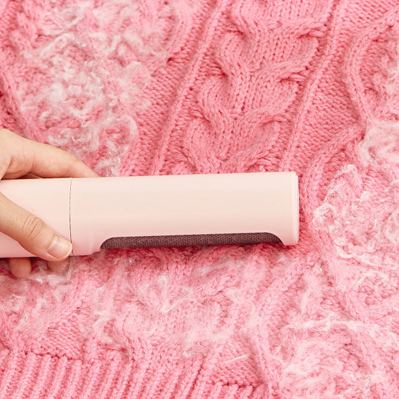 Reusable pet hair remover roller cleaning hair from fabric