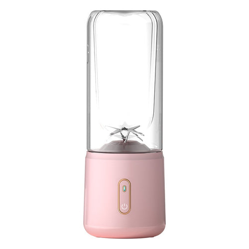 Pink portable rechargeable blender with 12-blade system
