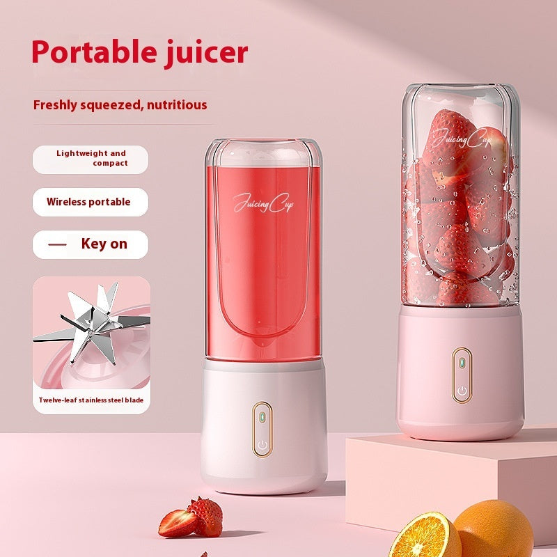 Portable rechargeable blender with fruit and 12-blade design